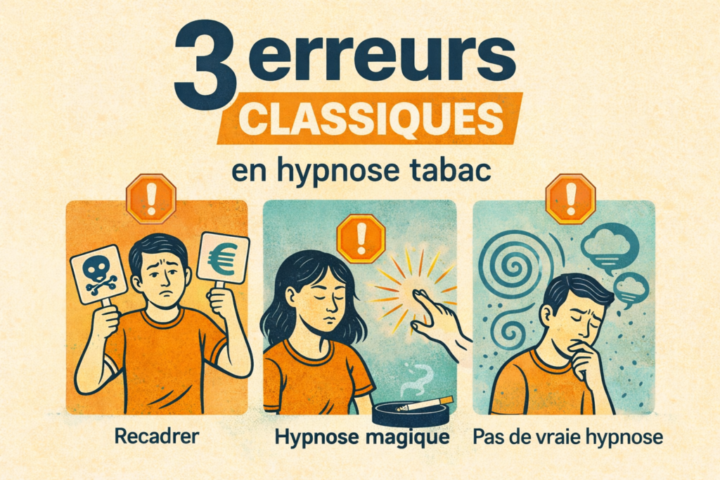 Erreurs arrêt tabac hypnose